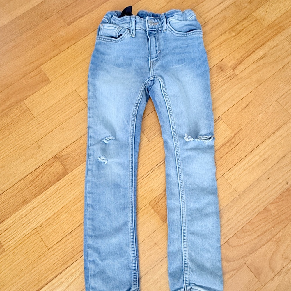Light Blue Distressed Jeans